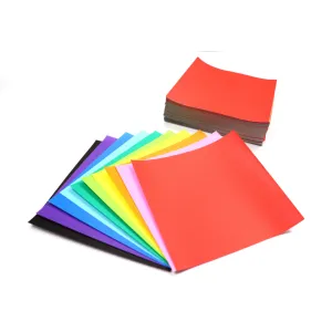 Origami Value Pack - 500 Sheets, 10 Assorted Colors, 6" Square (OS605)