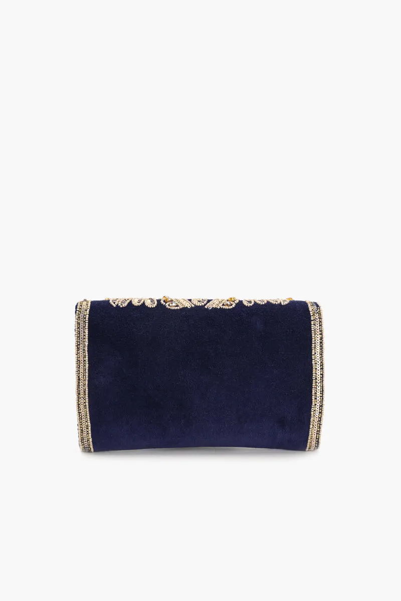 Regal Radiance Clutch - Blue