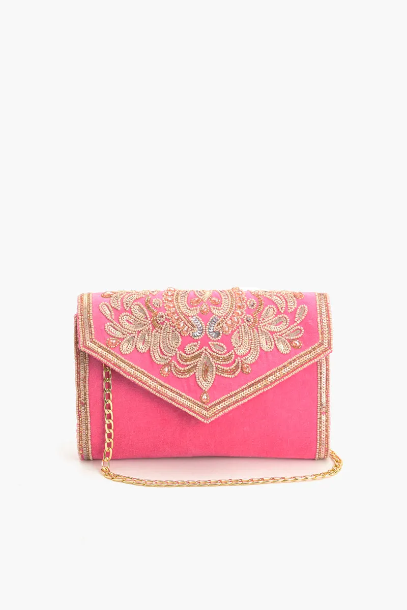 Regal Radiance Clutch - Blue