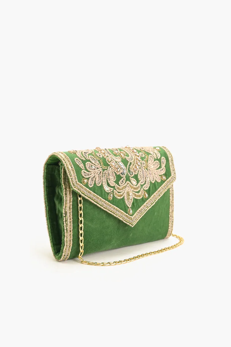 Regal Radiance Clutch - Green