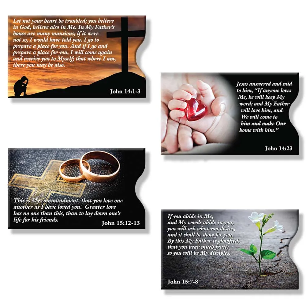 RFID Blocking Credit Card Sleeves - Faith Sleeve 8 Pack