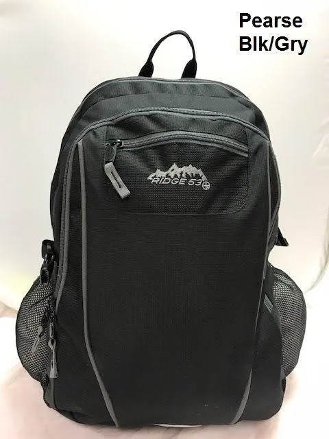 Ridge 53 - Pearse Backpack - Black and Grey
