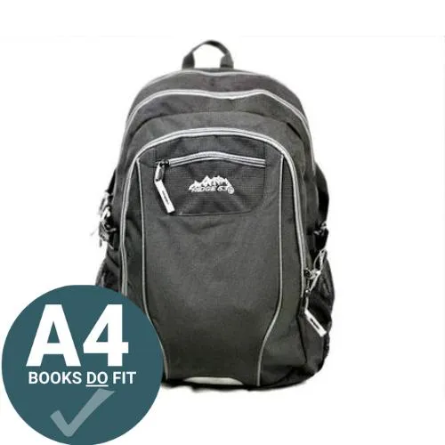 Ridge 53 - Pearse Backpack - Black and Grey