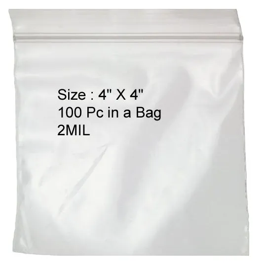 Self Locking Bag - 4" x 4"