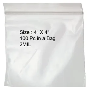 Self Locking Bag - 4" x 4"