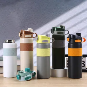 Sparkling Stainless Steel Vacuum Water Bottle - Stylish & Leakproof Design