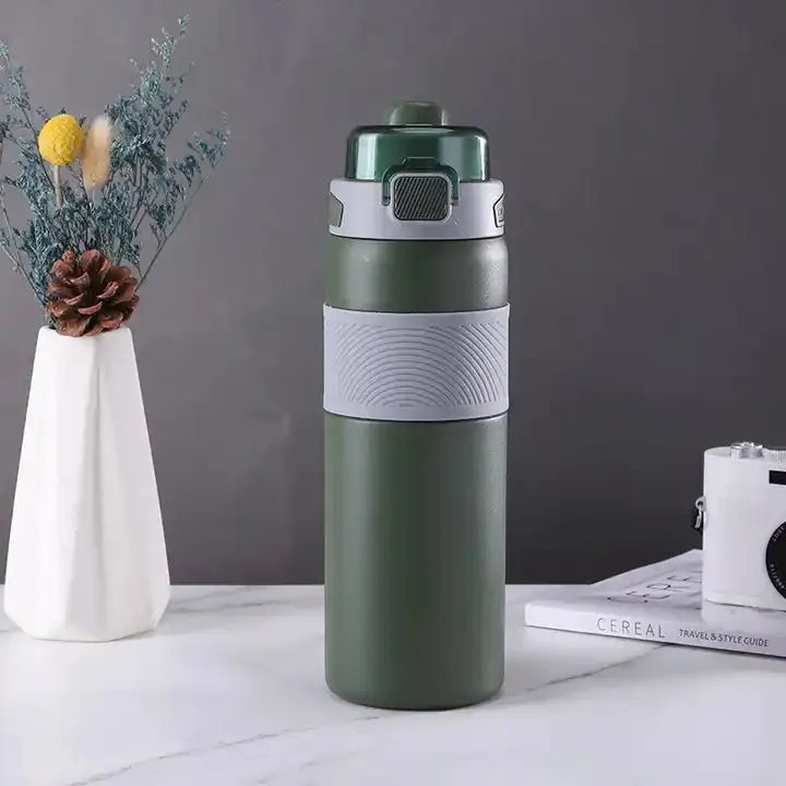 Sparkling Stainless Steel Vacuum Water Bottle - Stylish & Leakproof Design