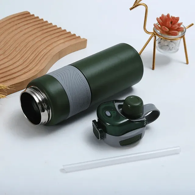 Sparkling Stainless Steel Vacuum Water Bottle - Stylish & Leakproof Design