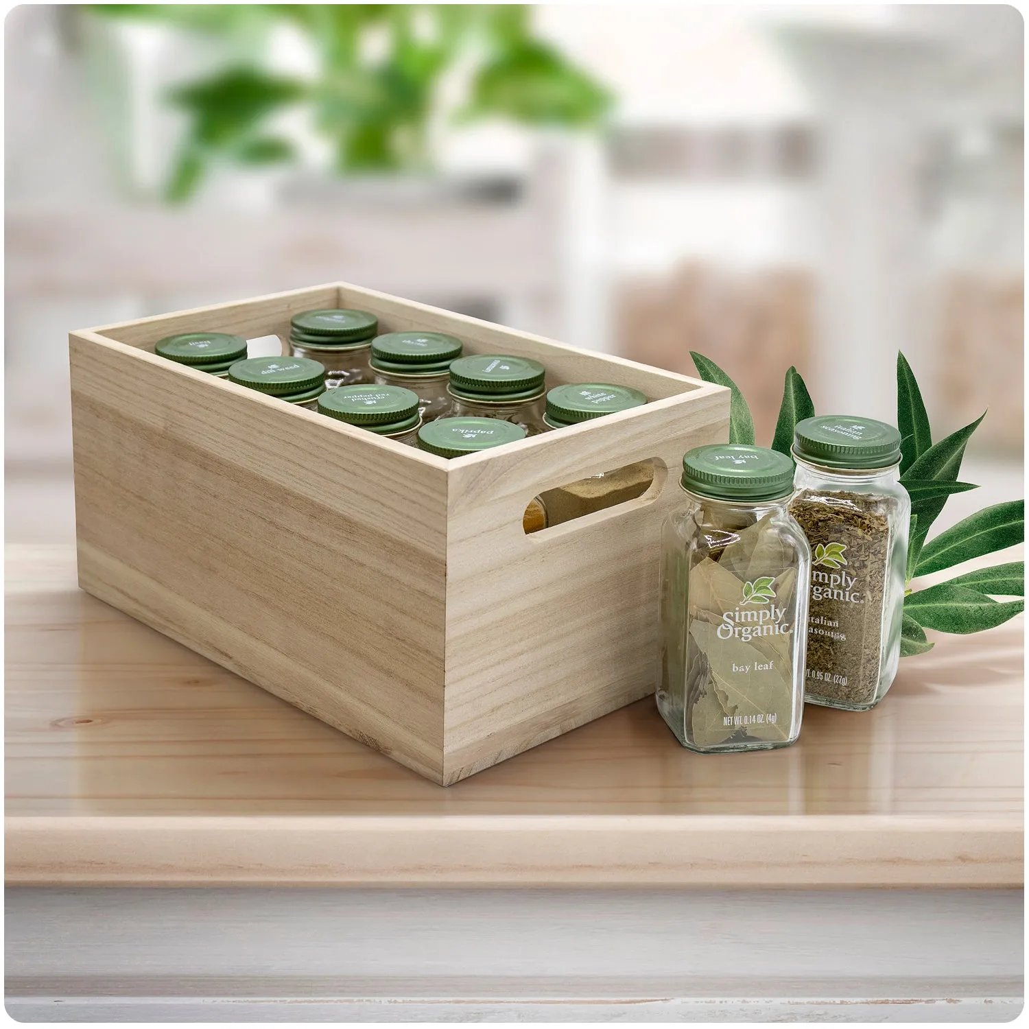 Storage Bins (3 Pack Unfinished Wood)