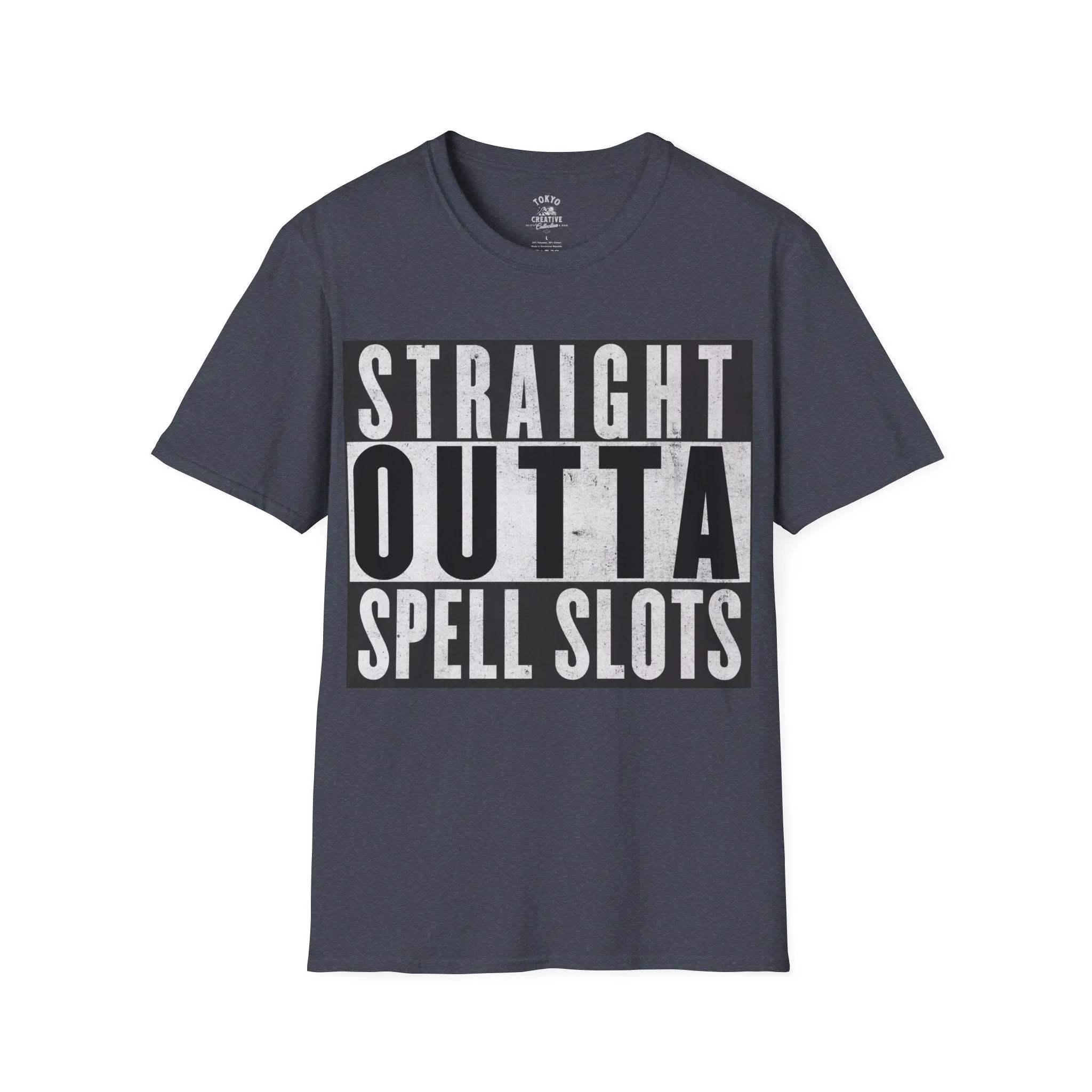 Straight Outta Spell Slots Shirt - Humorous RPG Tee for Exhausted Spellcasters