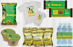 Sunflower Birthday Theme - FREE SHIPPING