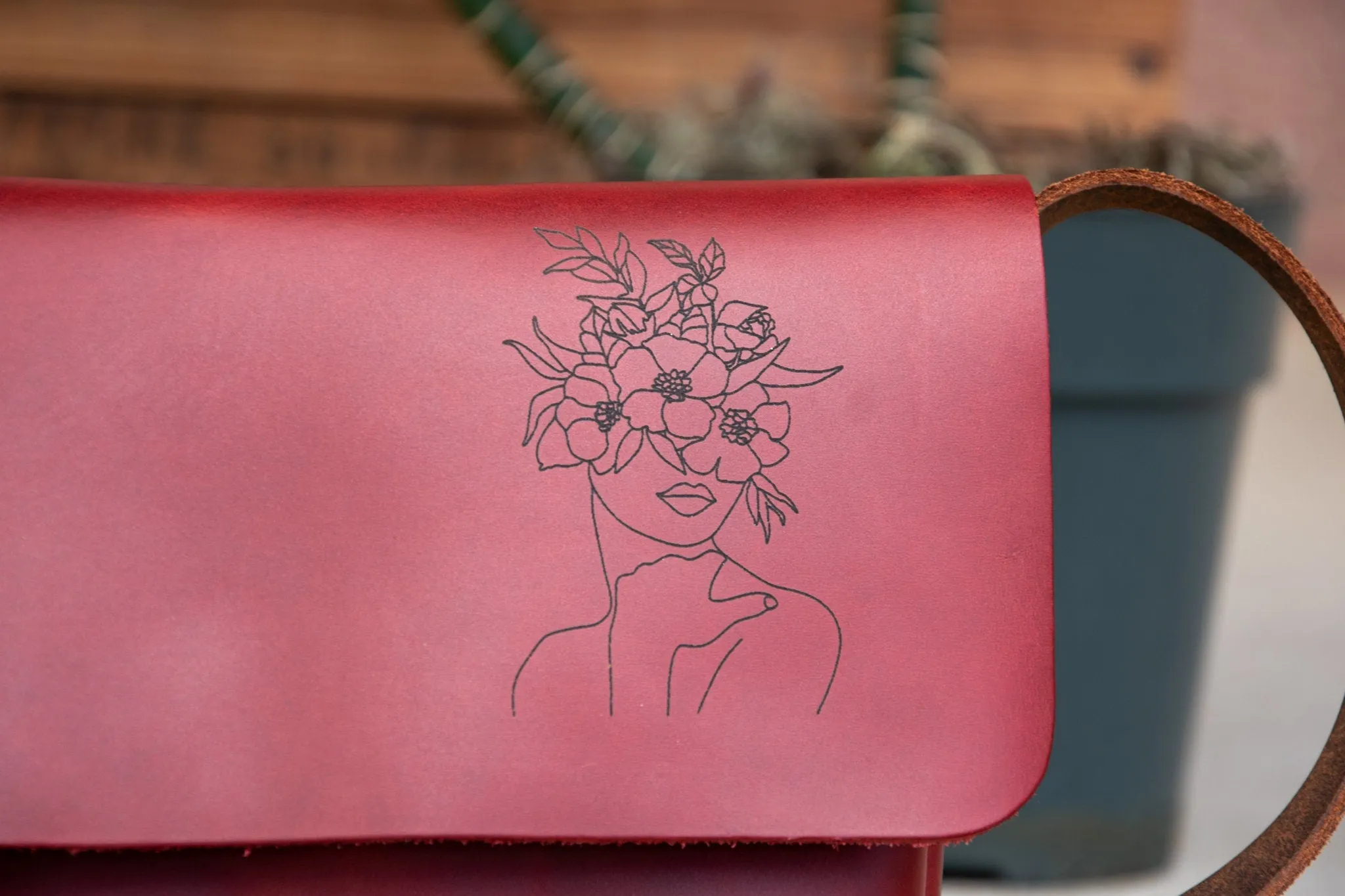 The Original Mini Satchel | Small Crossbody Bag | Made in USA | Lasered Bag with Image