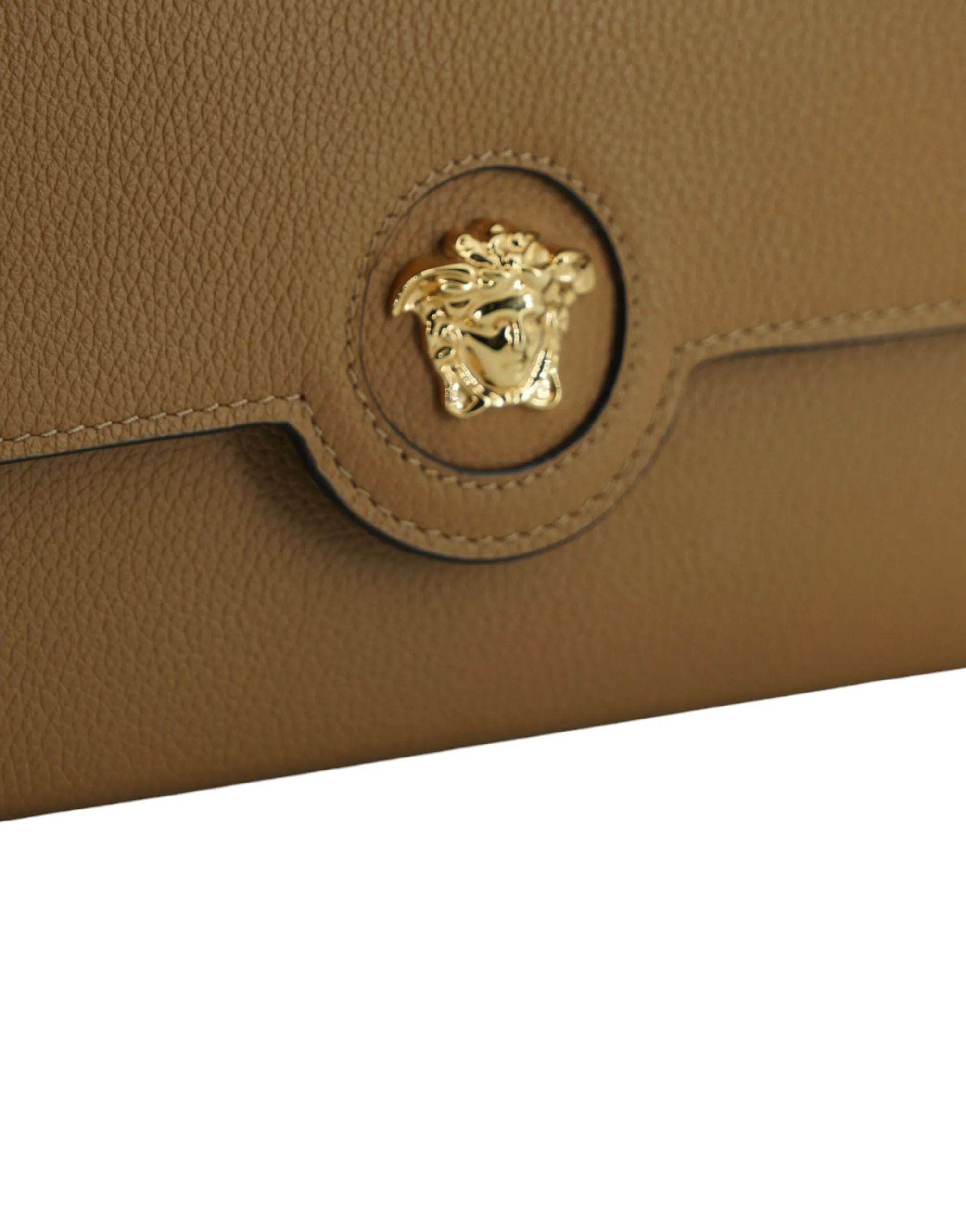 Versace Medusa Calf Leather Brown Wallet