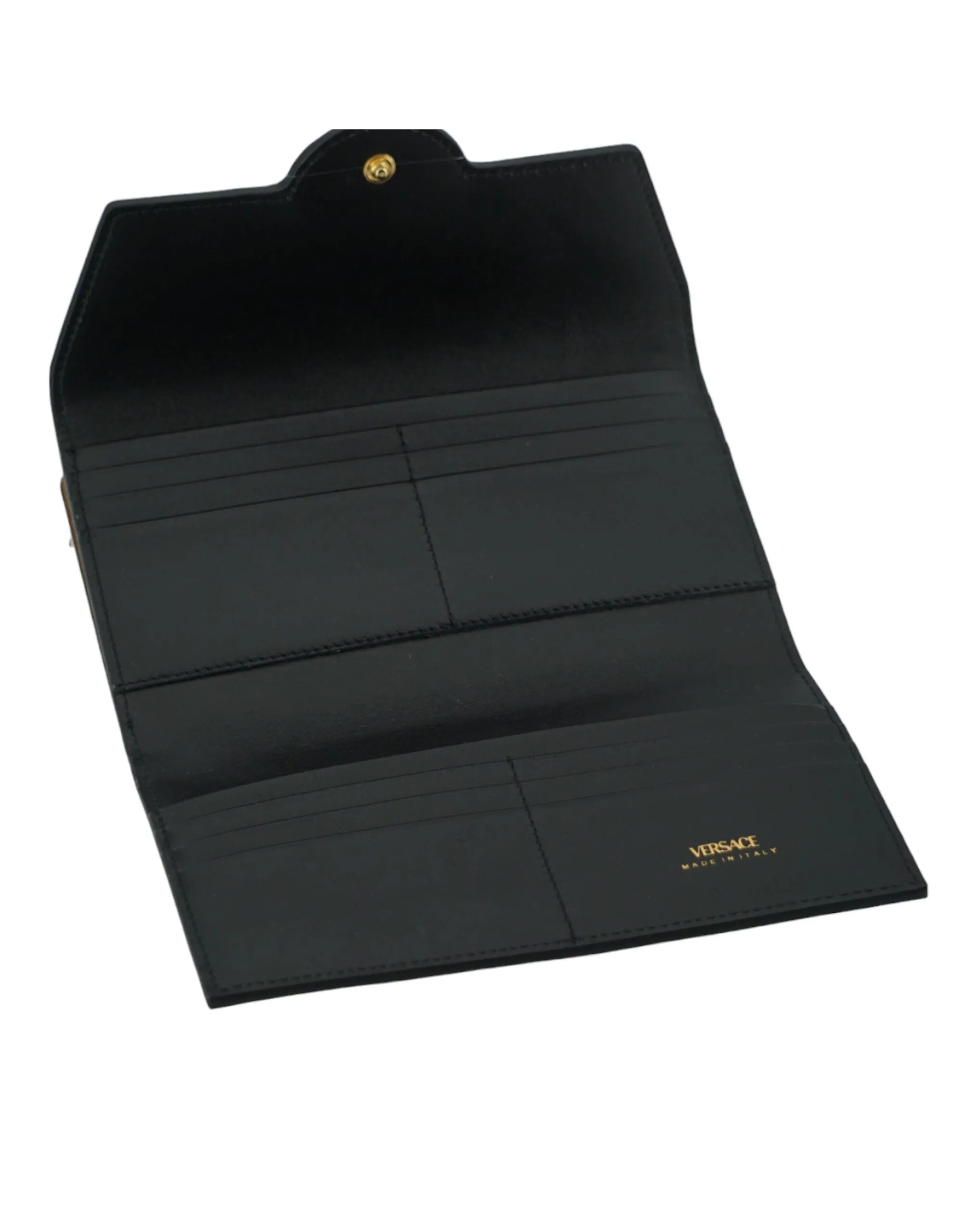 Versace Medusa Calf Leather Brown Wallet