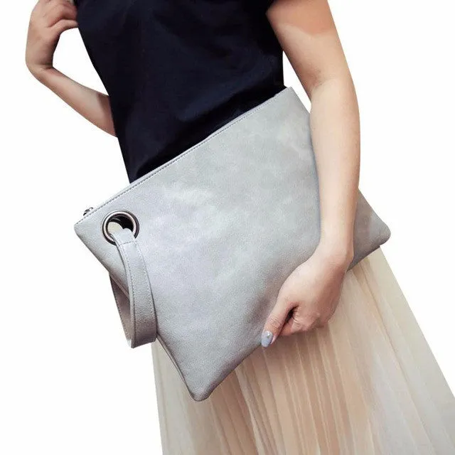womens clutch bag leather envelope evening bag female Clutches Women's Messenger Bags bolsa feminina para mujer#YL4L